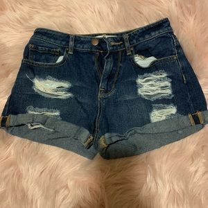 Denim shorts
